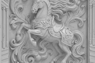 sculpt custom wall art for decor,gothic relief sculpt,wood engraving,cnc,stl,glb