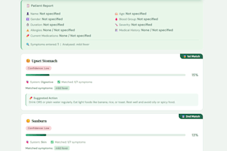 build a symptom checker web app for your project