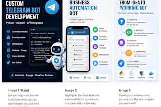 develop a custom telegram bot for your business