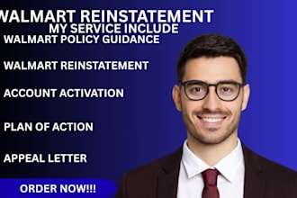 reinstate your walmart suspended account professionally