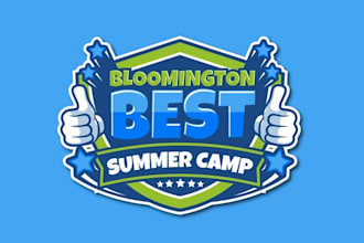 design top quality best summer camp logo for you