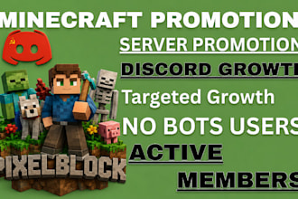 do minecraft promotion, server promotion, minecraft advertising for growth