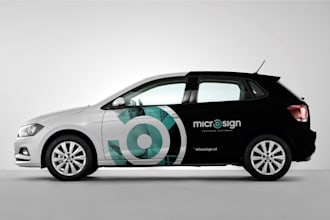 design car wrap design, van wrap design, vehicle wrap