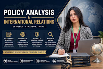 provide professional policy analysis and geopolitical research reports