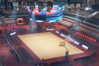 design basketball court planning,stadium facility,pickleball indoor,table tennis