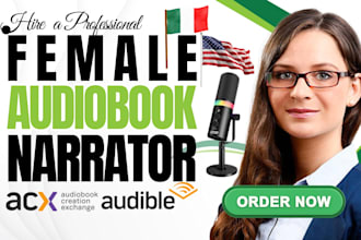 be your italian audiobook narrator, dual voice, voice over for acx audible