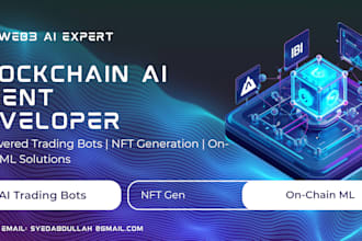 build blockchain ai agent trading bots nft gen onchain ml