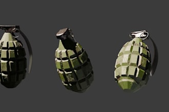 design textured 3d models for games, animation and rendering
