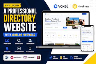 build a professional directory website with voxel or hivepress