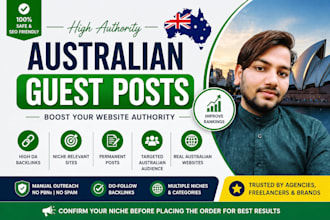 publish guest posts on high authority australian websites