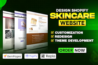 build shopify skincare beauty cosmetics dropshipping store