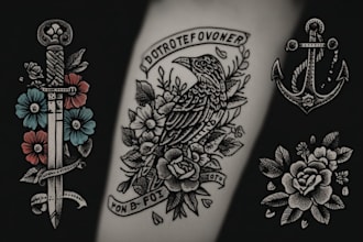do american traditional tattoo style by request