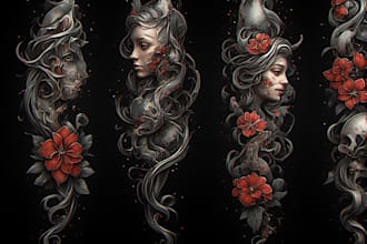 design professional tattoo and custom tattoo