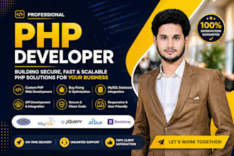 develop professional PHP website, web app, and backend API