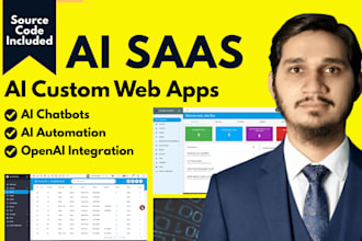 develop ai saas platform, ai web app, or custom ai software