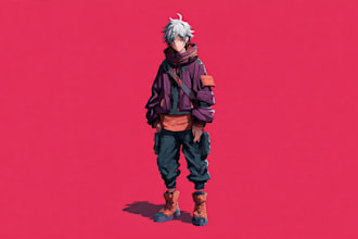 draw 2d game character or 2d game character