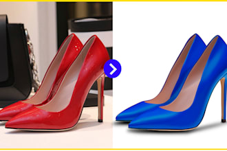 retouch shoe photos for ecommerce and footwear brands