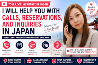 help you with calls, reservations, and inquiries in japan