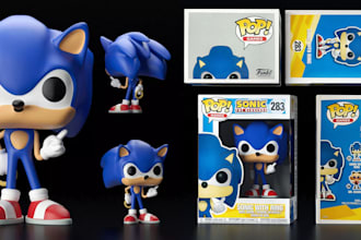 create custom funko pop,mini collectible art toy vinyl figurine for 3d print,stl
