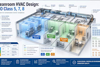 design cleanroom hvac systems for iso class 5 7 and 8 environments