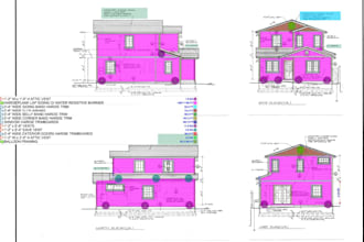 report residential building estimation, siding measurement takeoff, 2d drafting