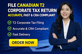 prepare and file canadian t2 corporate tax return accurately and fast