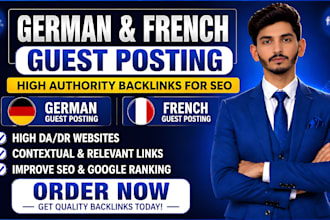 do german and french guest posting for SEO backlinks