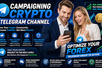 campaigning crpto telegram channel, optimize your forex telegram group to active