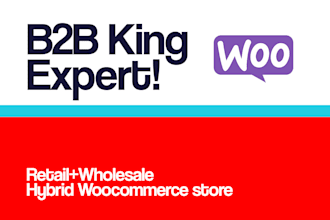 set up b2bking wholesale and retail ecommerce store