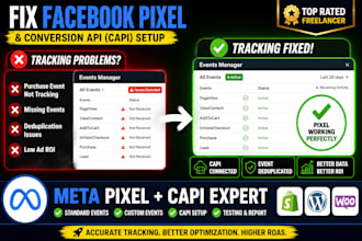 setup meta pixel, facebook pixel and conversion API capi