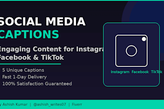 write engaging instagram and facebook captions for your business
