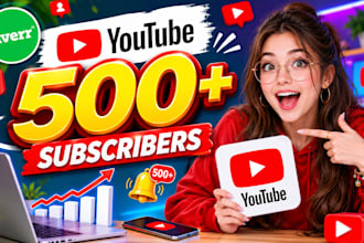 promote youtube channel to gain 500 organic subscribers