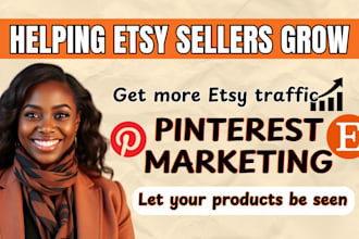 do pinterest marketing, traffic growth and etsy shop promotion