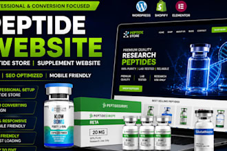 design fds complaint peptide website, supplement research peptide shopify store