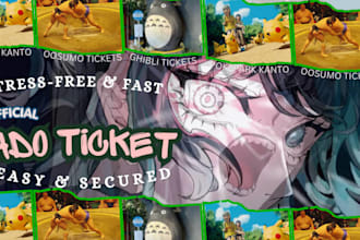 help you book ado concert ticket, pokepark tickets, sumo ticket in japan fast