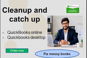 do quickbooks online cleanup, catch up, and bank reconciliation