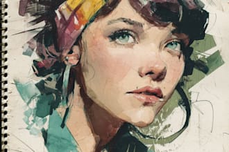 illustrate anything in watercolor style
