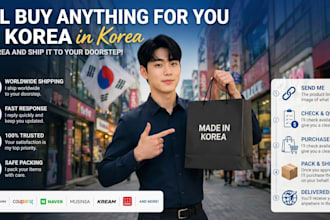 be your personal shopper in korea