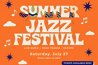 create vintage, retro flyer or poster design