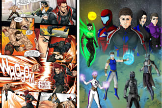 create stunning comic book illustration comic strips as your expert comic artist