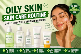 design simple and effective oily skin care routine thumbnail