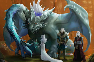 draw fantastical animals and characters