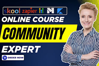 skool community setup skool online course community skool course content manager