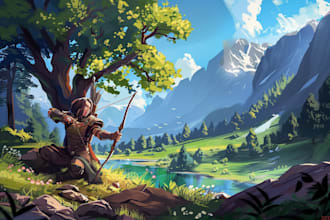 create stunning illustrations of landscapes and characters