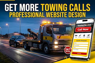 build responsive website towing services tow truck auto roadside quote form