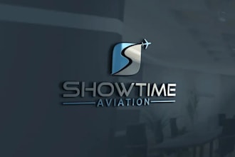 design a luxury airline, jet, and aviation logo for you