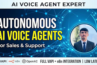 build autonomous ai  voice agent for sales  support  via vapi and n8n