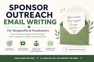 write a sponsor outreach email for your fundraiser or nonprofit event