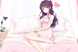 draw a dakimakura pillow for your oc, fanart, vtuber with high quality