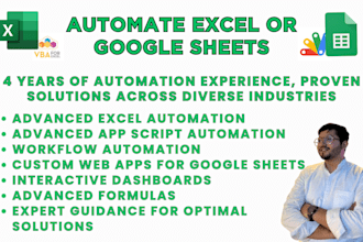 automate excel and google sheets